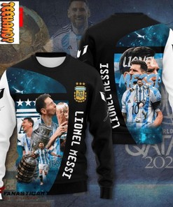 Lionel Messi Champion of World Cup 2022 Hoodie 3D