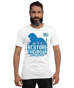 Lions Detroit Restore The Roar Unisex T-Shirt