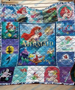 Little Mermaid Disney Quilt Blanket Bedding Set