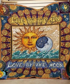 Live By The Sun Hippie Quilt Blanket Bedding Set