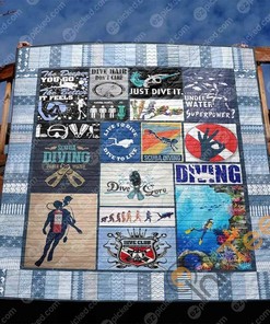 Live To Dive Dive To Live Quilt Blanket Bedding Set
