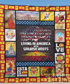 Living In America With Spanish Roots Quilt Blanket Bedding Set