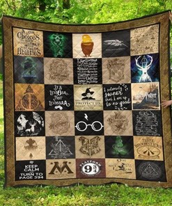 Ll Harry Potter Quilt Blanket Bedding Set for Home Décor