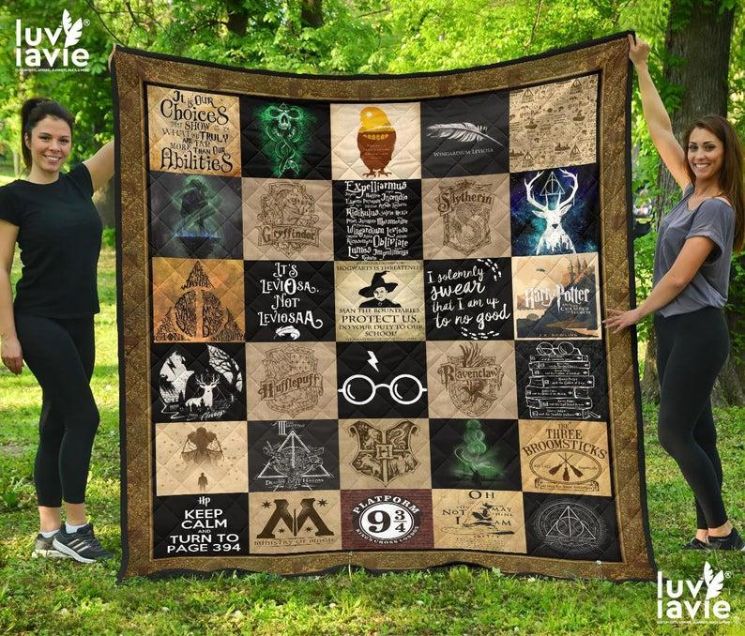 Ll Harry Potter Quilt Blanket Bedding Set for Home Décor