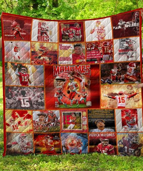 Ll Patrick Mahomes Quilt Blanket Bedding Set for Home Décor