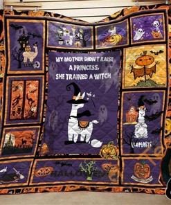 Llama Halloween Inspired Quilt Blanket Bedding Set