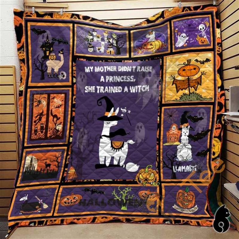 Llama Halloween Inspired Quilt Blanket Bedding Set