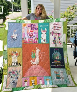 Llama Have A Beatiful Day Quilt Blanket Bedding Set