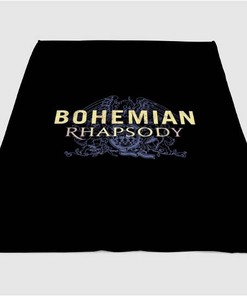 Logo Queen Bohemian Rhapsody Sherpa Fleece Blanket Gifts for Family, for Couple