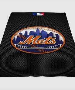 Logos And Uniforms The New York Mets Sherpa Fleece Blanket Gifts for Family, for Couple
