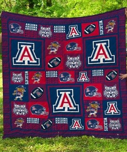 Logos Ncaa Arizona Wildcats Combined Combined Quilt Blanket Bedding Set