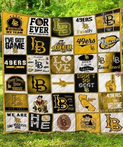 Long Beach State ers Ncaa Collection Collected Quilt Blanket Bedding Set