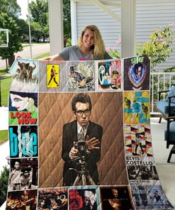 Look Now Elvis Costel Collection Quilt Blanket Bedding Set