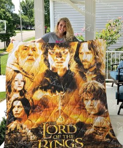 Lord Of The Rings Poster Graphic Quilt Blanket Bedding Set