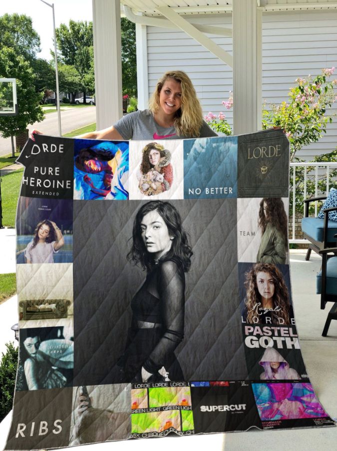 Lorde Music Quilt Blanket Bedding Set for Home Décor