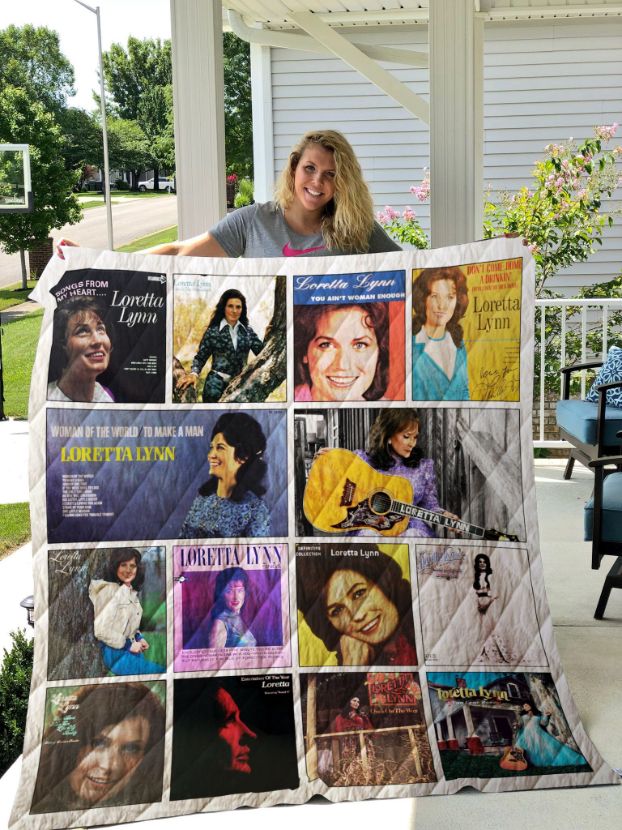 Loretta Lynn Albums Tribute Quilt Blanket Bedding Set