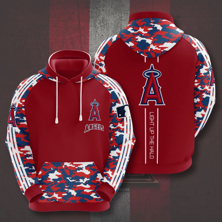 Los Angeles Angels Custom Sport All Over Print Hoodie 3D 1