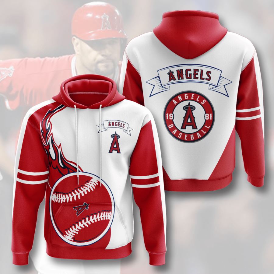 Los Angeles Angels Custom Sport All Over Print Hoodie 3D 2