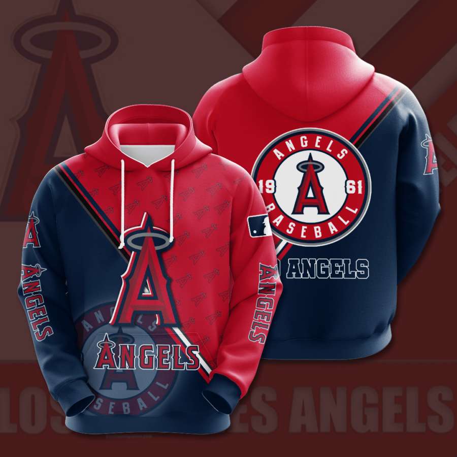 Los Angeles Angels Custom Sport All Over Print Hoodie 3D 4