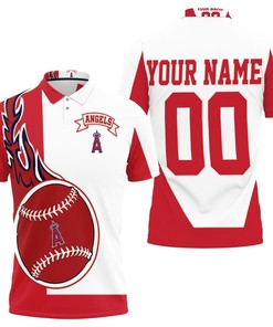 Los Angeles Angels Personalized 3D All Over Print Polo Shirt