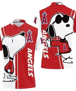 Los Angeles Angels Snoopy Lover 3d Printed Polo Shirt All Over Print Shirt 3d T-shirt
