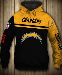 Los Angeles Chargers 3D Skull Hoodie Pullover Zip Hoodie for Fans