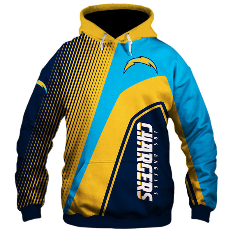 Los Angeles Chargers 3D Zip Hoodie Zip Hoodie Pullover Nfl