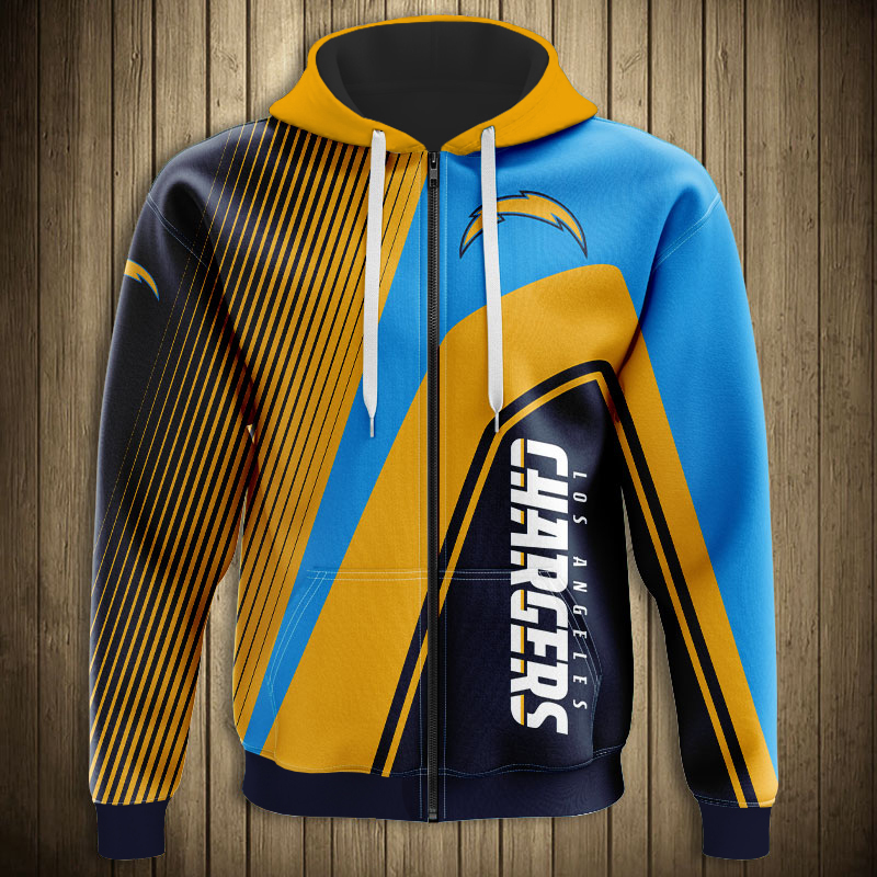 Los Angeles Chargers 3D Zip Hoodie Zip Hoodie Pullover Nfl - Image 2
