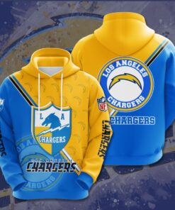 Los Angeles Chargers Custom Sport All Over Print Hoodie 3D 10
