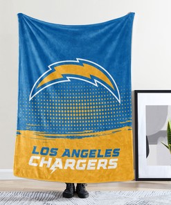 Los Angeles Chargers Fleece Blanket Sherpa Blanket Quilt Gifts for Fans