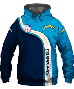 Los Angeles Chargers Hoodie 3D Cute Zip Hoodie Pullover Gift for Fans