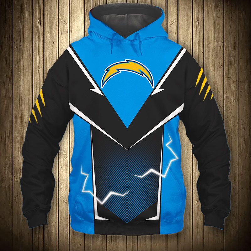 Los Angeles Chargers Hoodie Lightning Graphic Gifts for Fans