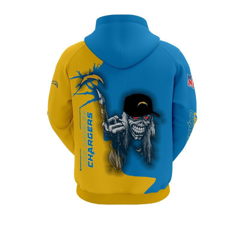 Los Angeles Chargers Hoodie Ultra Death Graphic Gift for Halloween - Image 2