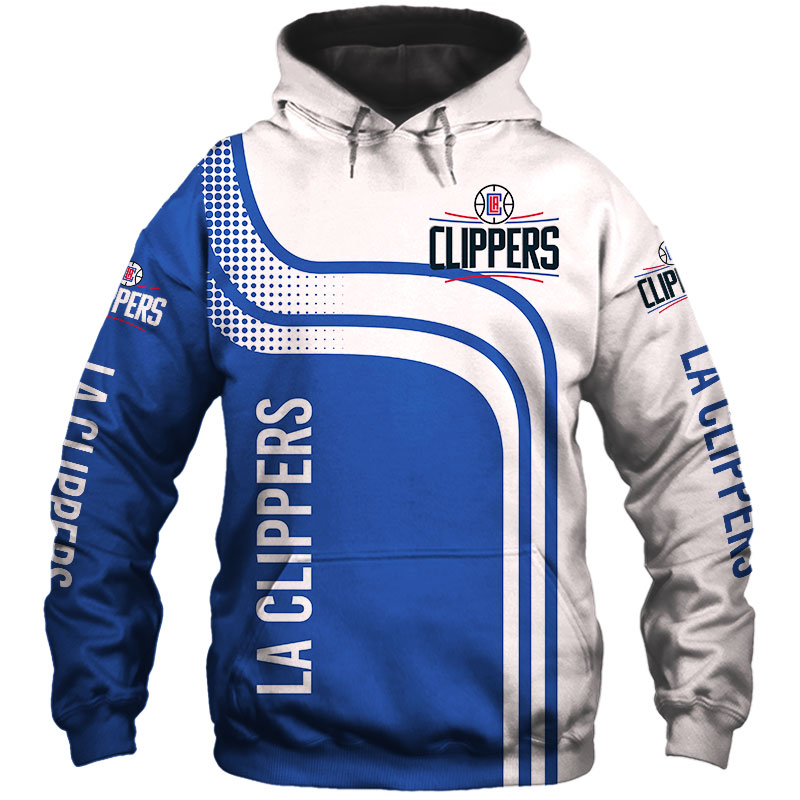Los Angeles Clippers Hoodie 3D Zip Hoodie for Fans