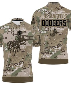 Los Angeles Dodgers Camouflage Veteran 3d Polo Shirt Jersey All Over Print Shirt 3d T-shirt