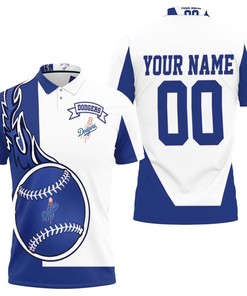 Los Angeles Dodgers Personalized 3D All Over Print Polo Shirt