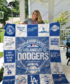 Los Angeles Dodgers Quilt Blanket Bedding Set Gifts for Mlb Fans