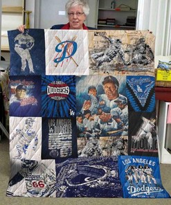 Los Angeles Dodgers Quilt Blanket Bedding Set Y15