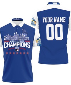 Los Angeles Dodgers Team Name World Series Champions Personalized 3D All Over Print Polo Shirt
