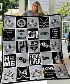 Los Angeles Kings Quilt Blanket Bedding Set With Pilliwcases Option