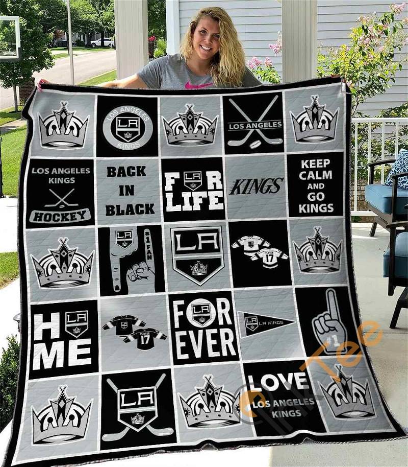 Los Angeles Kings Quilt Blanket Bedding Set With Pilliwcases Option