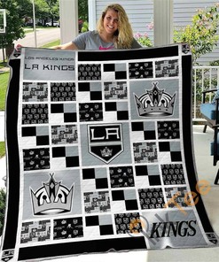 Los Angeles Kings Quilt Blanket Bedding Set With Pilliwcases Option Ver4