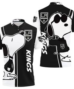 Los Angeles Kings Snoopy Lover 3d Printed Polo Shirt All Over Print Shirt 3d T-shirt