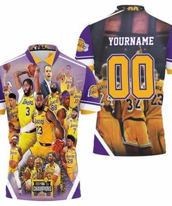 Los Angeles Lakers 2020 Champions For Fans 3D All Over Print Polo Shirt