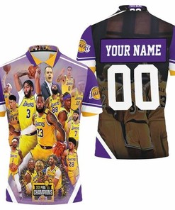 Los Angeles Lakers 2020 Champions For Fans Personalized 3D All Over Print Polo Shirt