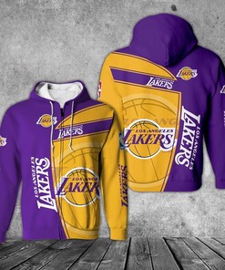Los Angeles Lakers Hoodie 3D Basketball for Fans