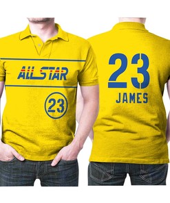 Los Angeles Lakers Lebron James 23 Nba Basketball 2021 Allstar Western Conference Gold Jersey Style Gift For Lakers Fans Polo Shirt