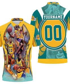 Los Angeles Lakers Player Photo Western Conference Polo Shirt All Over Print Shirt 3d T-shirt