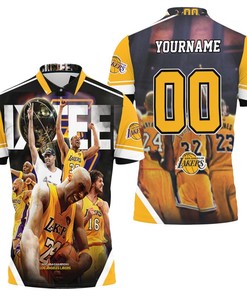 Los Angeles Lakers Sixteen Western Conference Polo Shirt All Over Print Shirt 3d T-shirt