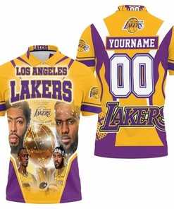 Los Angeles Lakers Western Conference Champions Personalized 3D All Over Print Polo Shirt